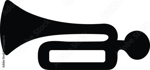 horn sign silhouette vector illustration,  