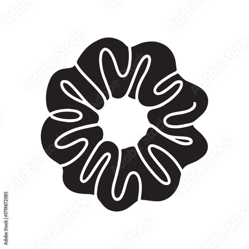 Scrunchie stylish solid hair tie