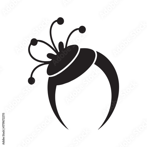 Fascinator bold solid fashion silhouette