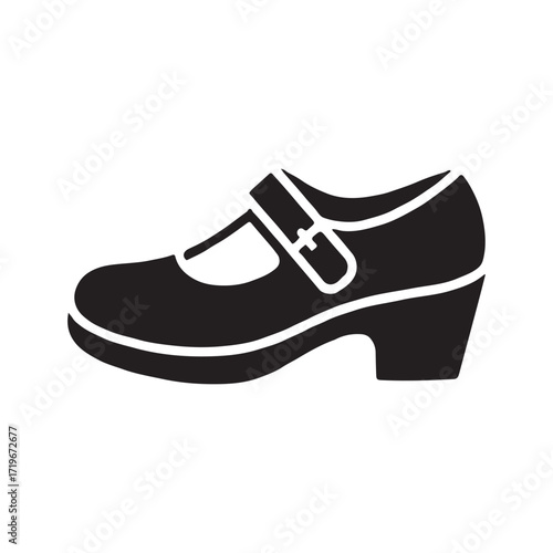 Mary Jane shoes solid footwear