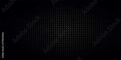 dark abstract background grid small white dots subtle glowing pattern depth technological sophistication