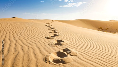 Footprints in the desert