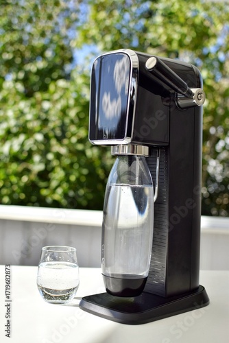 Soda making machine at home.