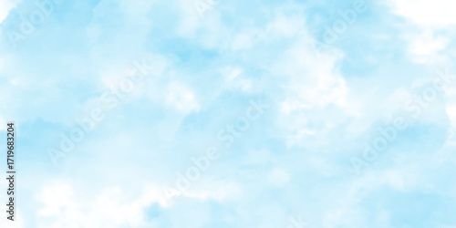 Blue sky in grunge style, White cumulus clouds on blue sky, closeup of white clouds in the sky with the sunlight in the daytime showing freedom, beautiful nature in the morning.