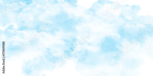 Natural sky beautiful blue and white texture background, the sun shines bright in the daytime in summer, Panorama of a blue sky with white clouds as a background, light blue sky and white clouds.