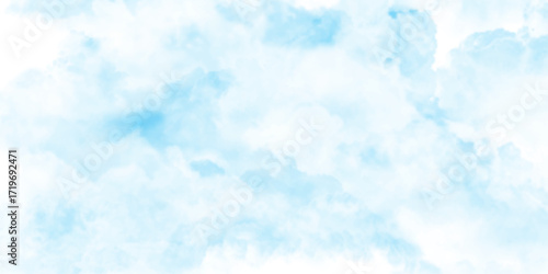 Natural sky beautiful blue and white texture background, the sun shines bright in the daytime in summer, Panorama of a blue sky with white clouds as a background, light blue sky and white clouds.