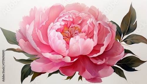 peony peony flower blooming peony garden peony colorful flower pink peony white background image