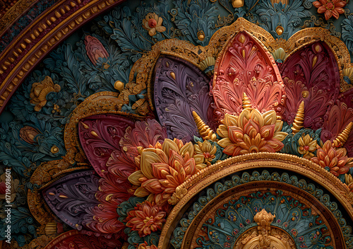 Wallpaper Mural Maa Durga Navratri festival durga puja template design background Torontodigital.ca