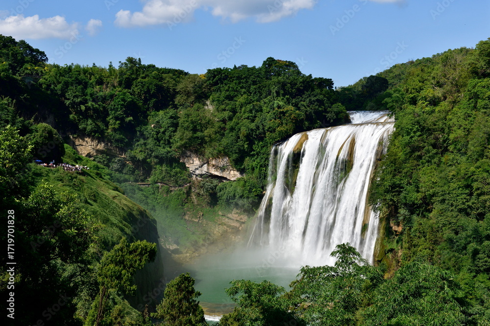 Naklejka premium Huangguoshu Waterfall in Guizhou, China, is one of the world's most famous waterfalls.