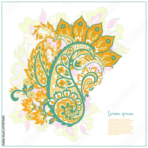 Paisley. Ethnic ornament. Vector illustration isolated