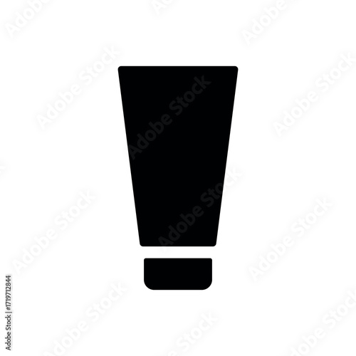 An illustration of a black icon of a beauty salon hairdressing services on a white background