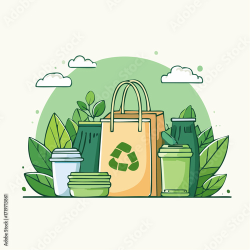 Eco Friendly Packaging Sustainable Products Green Lifestyle
