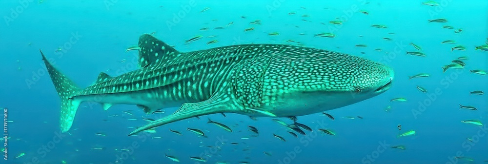 Naklejka premium Whale shark underwater