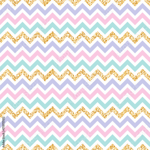 seamless zigzag, chevron pattern and background vector illustration