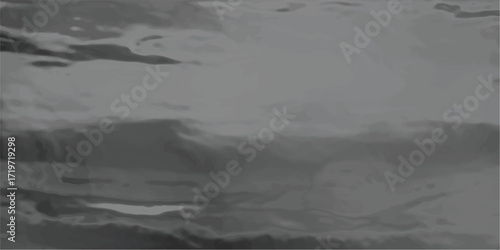 Abstract monochromatic landscape depicting turbulent waters or cloud formations with textured effects showing gradations of grey.