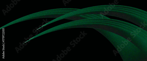 Green drapery silk fabric luxury background. Wavy abstract satin cloth vector texture pattern. Smooth shiny drape material curtain.