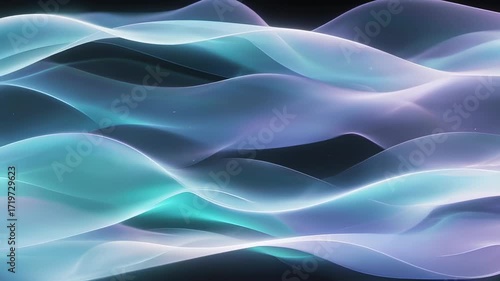 Healing Lights Abstract Pastel Glow Looping Background