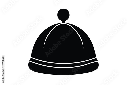 baby hat vector icon silhouette