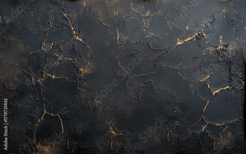 Black marble texture with gold pattern background design. black marble texture with gold veins. Vector illustration.