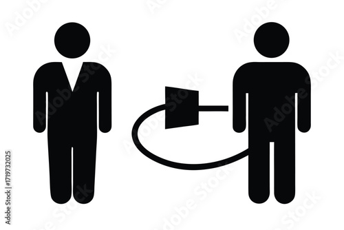 disconnect vector icon silhouette