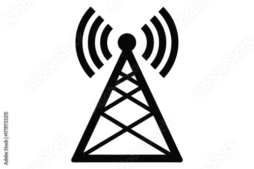 signal vector icon silhouette