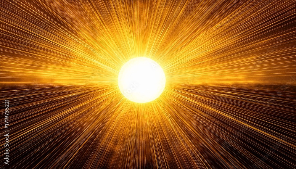 Obraz premium a yellow sun with rays