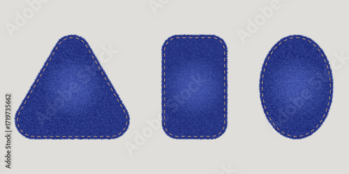 Collection of jeans patches