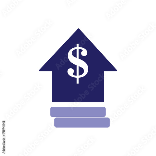 price increase icons. simple colored vector