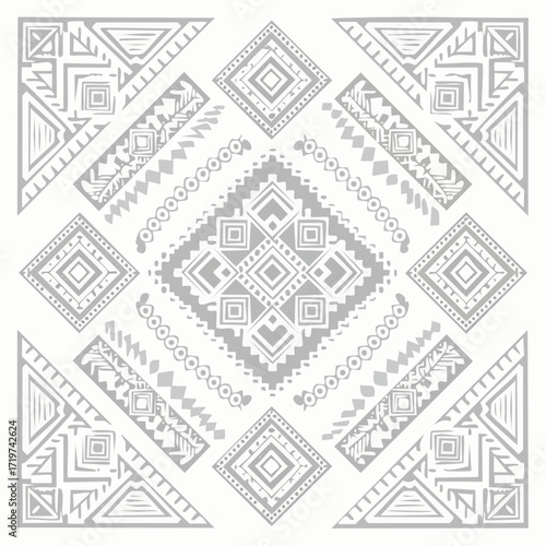 Abstract geometric ethnic tribal pattern