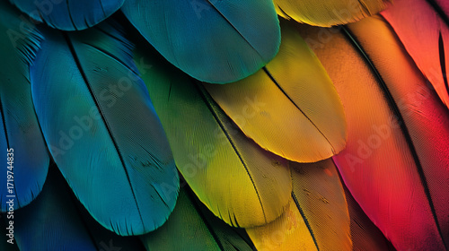 虹色の羽が織りなす幻想のアート