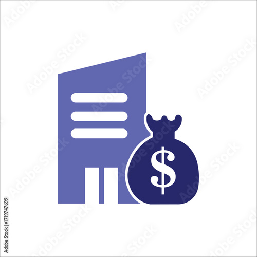 venture capital icons. simple colored vector