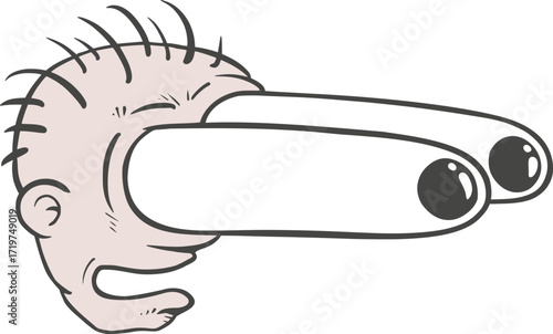 Design of funny looking eyes