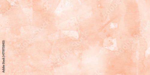 abstract Soft peach and orange watercolor wash background texture, vibrant orange watercolor wash texture background, geometric rumpled triangular low poly style graphic background.	
