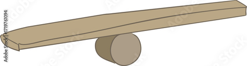 Korean Seesaw Neolttwigi Illustration / 한국 전통놀이 널뛰기 일러스트