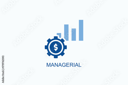 Managerial Icon Or Logo Isolated Vector Illustration