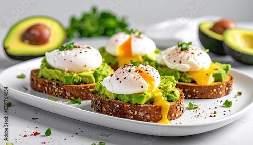 Delicious Poached Eggs with Avocado Toast