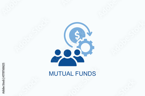 Mutual Funds Icon Or Logo Isolated Vector Illustration