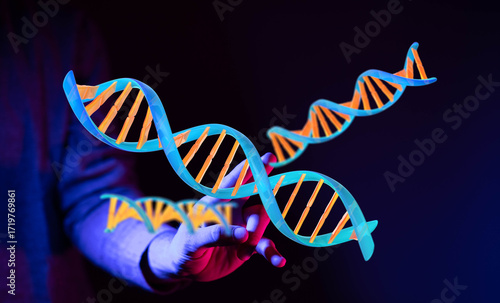 Abstract image of DNA stran...