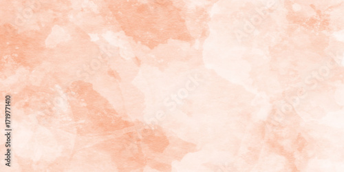 paint stain orange watercolor generative, abstract orange watercolor paint splash or smoke cloud frame on a transparent background, soft textured on wet white paper, calm abstract painting.