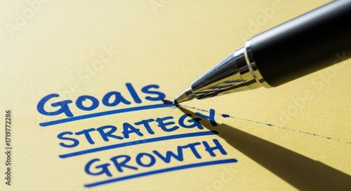 Wallpaper Mural Clear goals and focused strategy drive growth through careful planning business development and success Torontodigital.ca