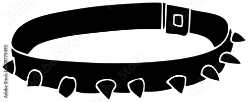 pet illustration dog silhouette animal logo collar icon canine outline puppy domestic care cat tag leather cute white doggy shape and vector graphic background