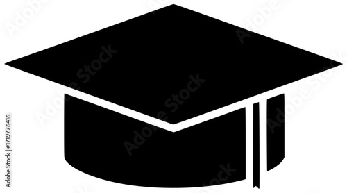 graduation illustration education silhouette university logo success icon student outline school hat college achievement diploma ceremony cap graduate academic shape adults vector graphic background