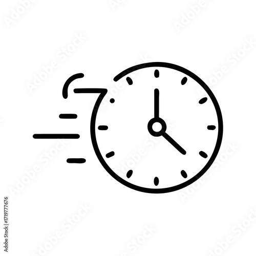 Clock symbol with simple design representing time for New Year Free Download Clock symbol with simple design representing time for New Year - GFXLoad