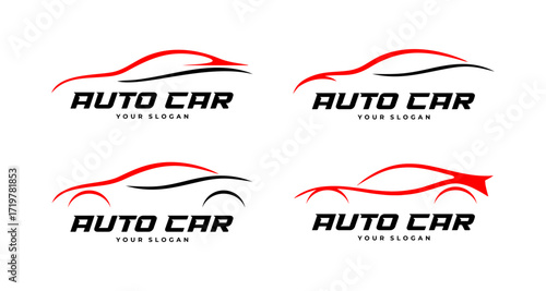 auto car logo abstract silhouette collection