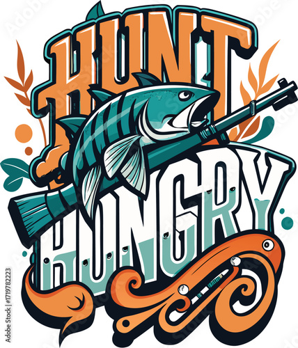  Hunting Typography T-Shirt , Bold Graffiti & Rustic Outdoor Quotes for Hunters