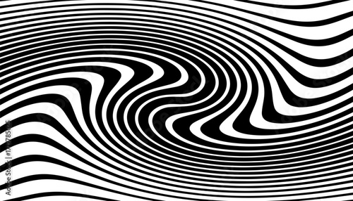 Black and white smooth marble pattern with dynamic effect. Easily resized and recoloured at your discretion. Vector Format Illustration 