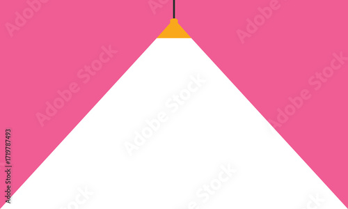 Lamp illumination icon in flat style. Spotlight vector illustration on isolated background. Floodlight energy sign business concept. business vector presentation.