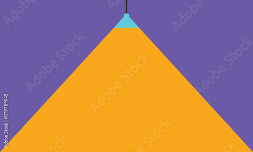 Lamp illumination icon in flat style. Spotlight vector illustration on isolated background. Floodlight energy sign business concept. business vector presentation.