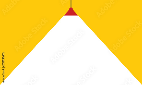 Lamp illumination icon in flat style. Spotlight vector illustration on isolated background. Floodlight energy sign business concept. business vector presentation.