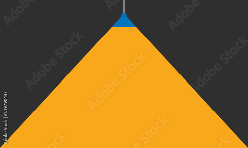 Lamp illumination icon in flat style. Spotlight vector illustration on isolated background. Floodlight energy sign business concept. business vector presentation.